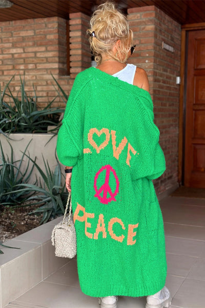 Lovely - Oversized Knitted Long Cardigan