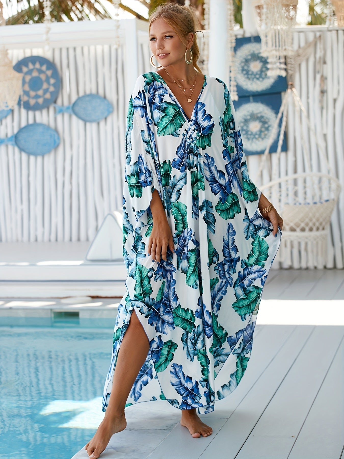 Geneira - Tropical Resort Bamboo Maxi Dress