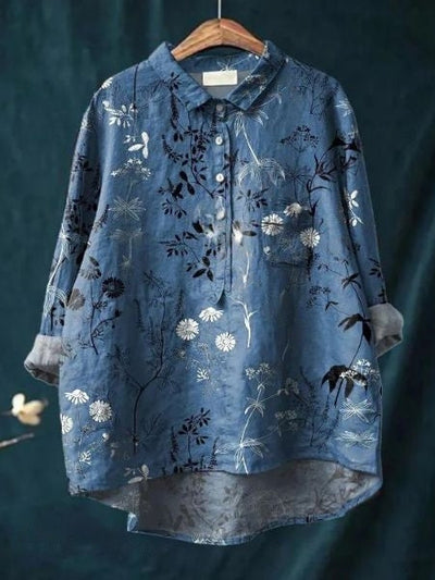 Donna™ - Cotton Floral Shirt