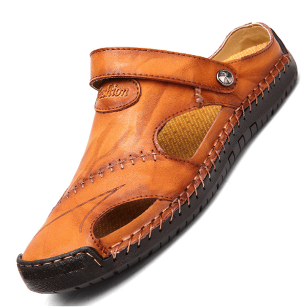 Chris | Orthopedic Leather Sandals