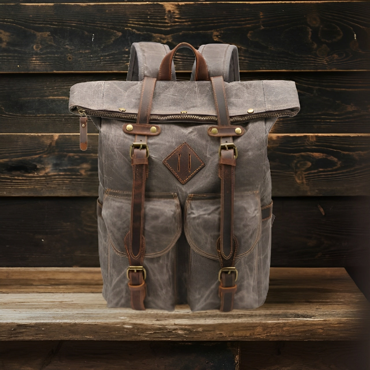 KRUN | Canvas Laptop Backpack