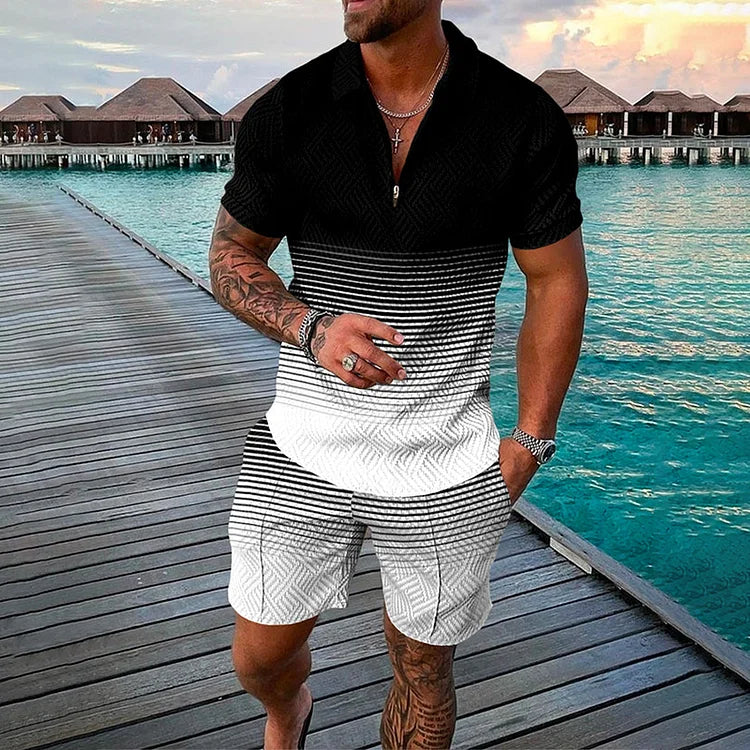 Darkness Polo Shirt And Shorts
