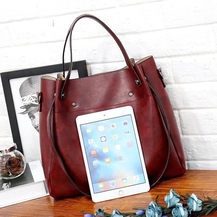 LUISE™ | 4 Set of Vintage Bags Made From Eco-leather