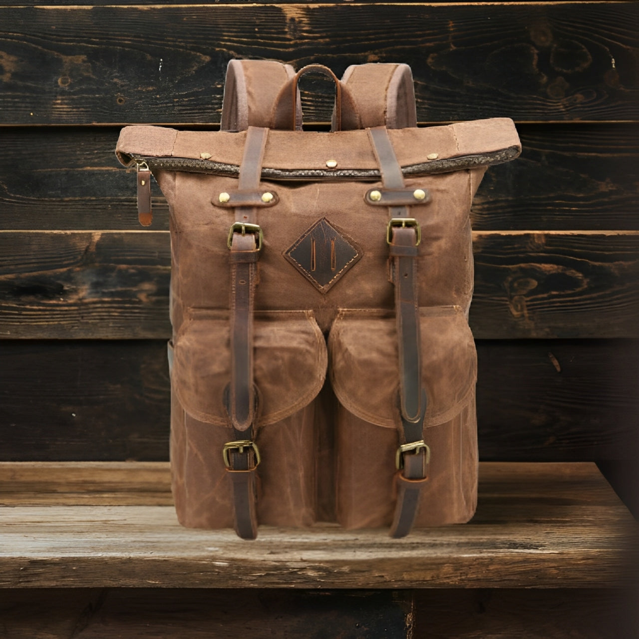 KRUN | Canvas Laptop Backpack