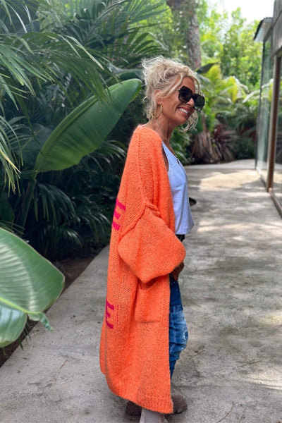 Lovely - Oversized Knitted Long Cardigan