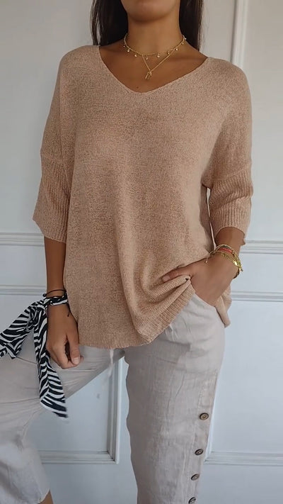 Pearl - Comfortable Soft V-neck Top