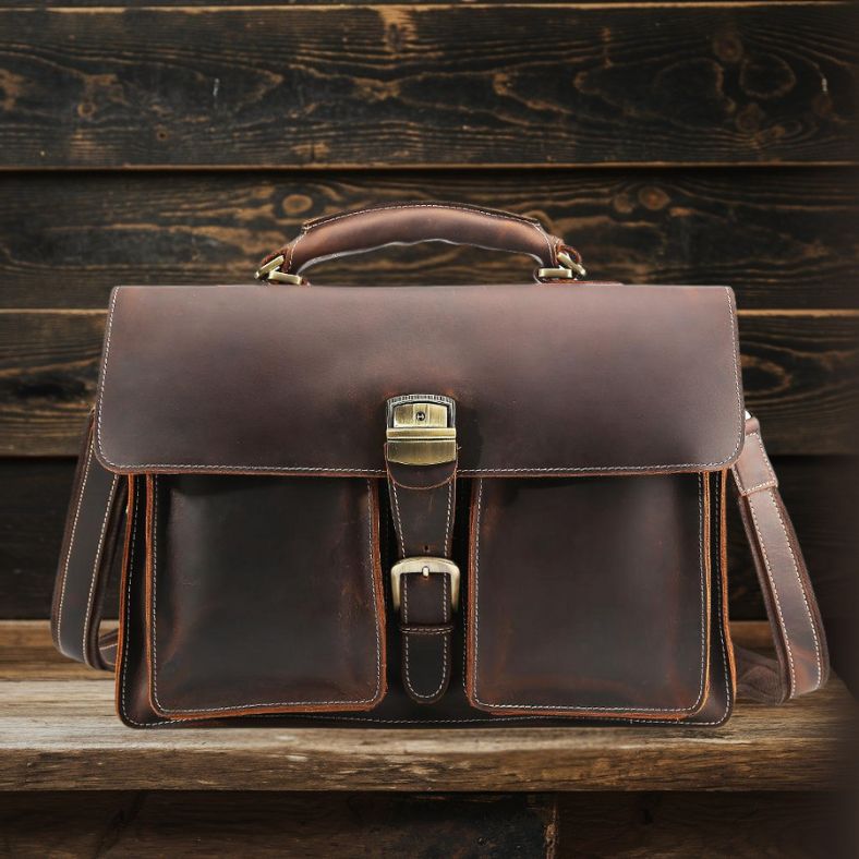 COLMAR | Brown Leather Shoulder Bag