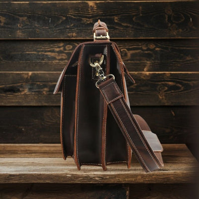 COLMAR | Brown Leather Shoulder Bag