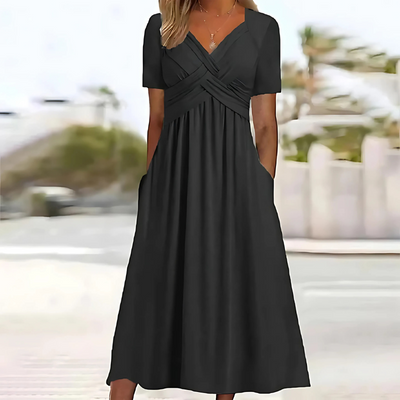 Ceola | Elegant Dress with Tummy Coverage