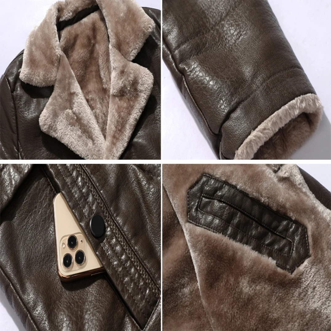 Isaac | Leather Coat