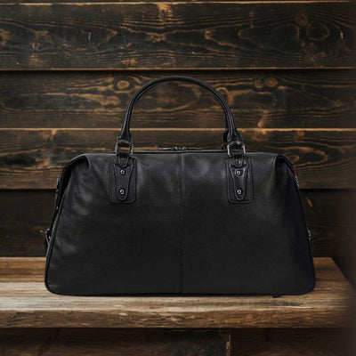 AALBORG | Black Leather Holdall