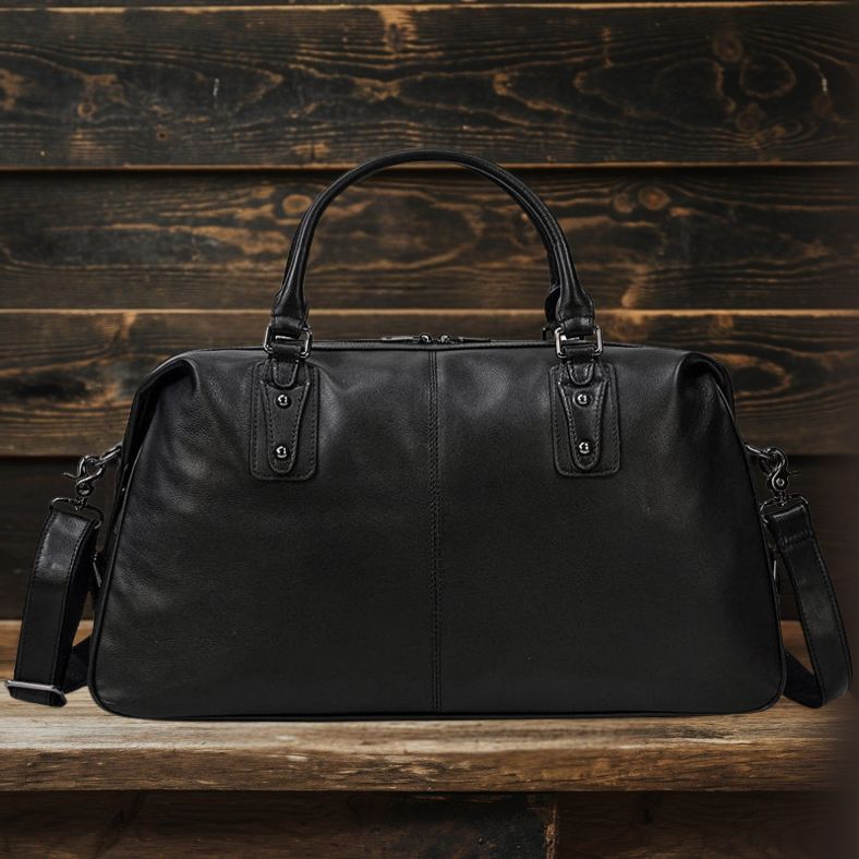 AALBORG | Black Leather Holdall