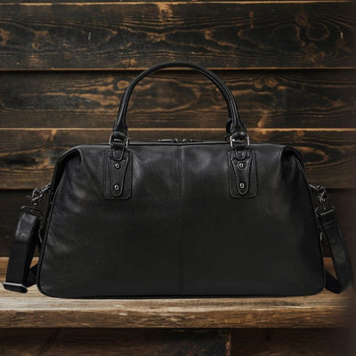 AALBORG | Black Leather Holdall