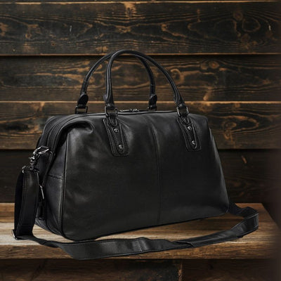 AALBORG | Black Leather Holdall
