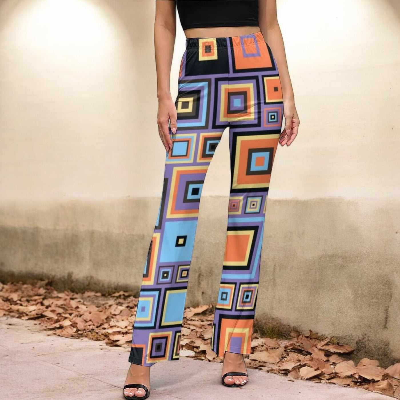 Isolde - Geometric Flared Pants