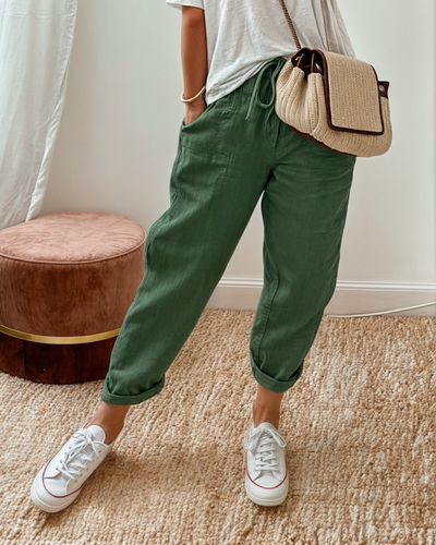 Rosa | Elegant linen blend trousers