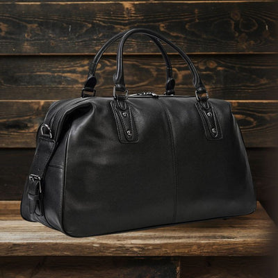 AALBORG | Black Leather Holdall