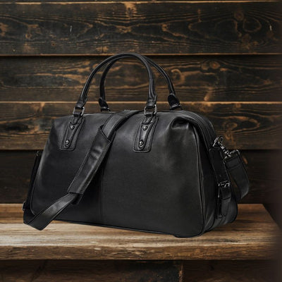 AALBORG | Black Leather Holdall