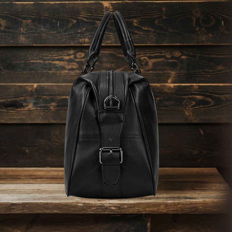 AALBORG | Black Leather Holdall