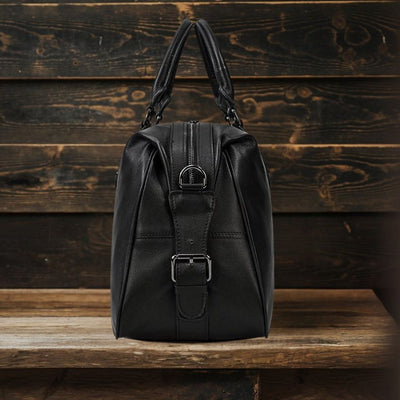 AALBORG | Black Leather Holdall
