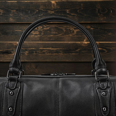 AALBORG | Black Leather Holdall