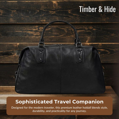 AALBORG | Black Leather Holdall