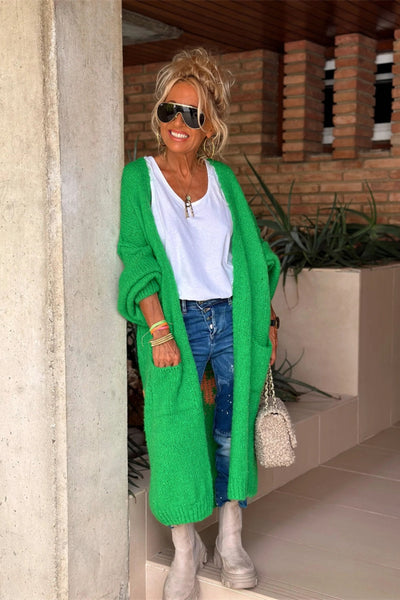 Lovely - Oversized Knitted Long Cardigan