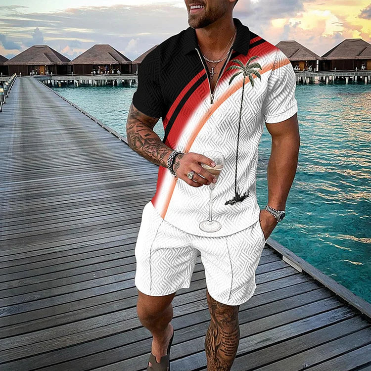 Tropicana Polo Shirt And Shorts