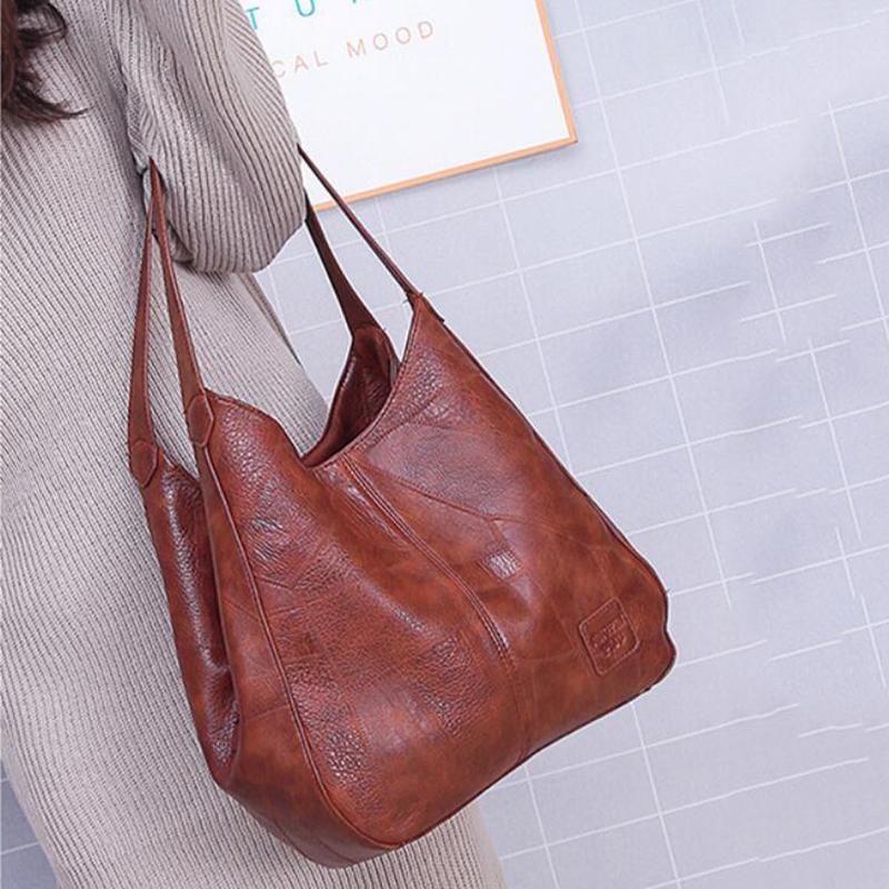 KARLIE™ | Vintage Leather Handbag for Dynamic Women