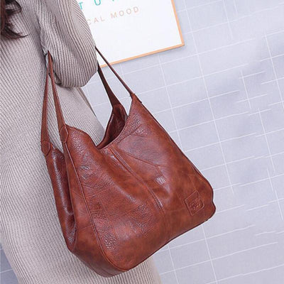 KARLIE™ | Vintage Leather Handbag for Dynamic Women