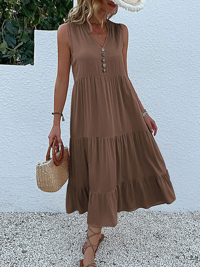 Amara | Flowy Elegant Midi Dress