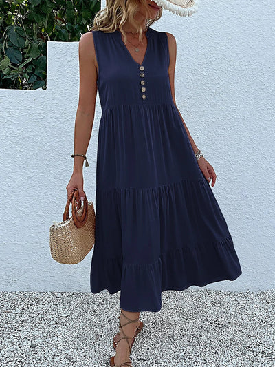 Amara | Flowy Elegant Midi Dress