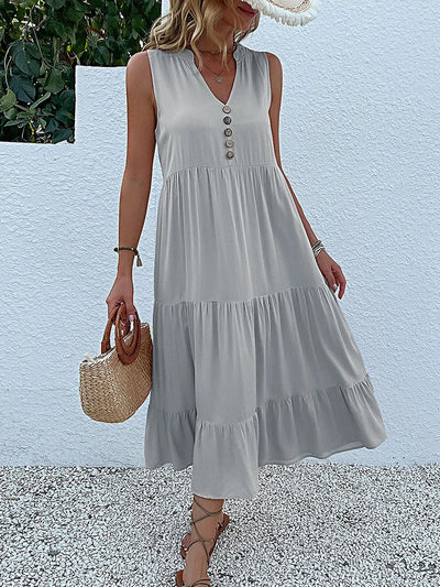 Amara | Flowy Elegant Midi Dress