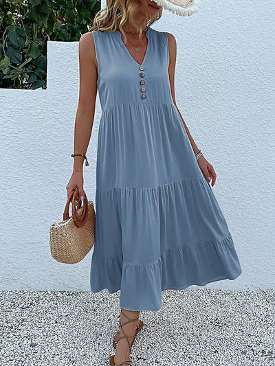 Amara | Flowy Elegant Midi Dress