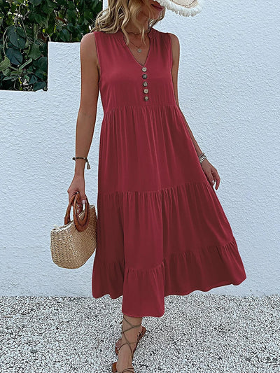 Amara | Flowy Elegant Midi Dress
