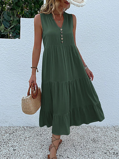 Amara | Flowy Elegant Midi Dress