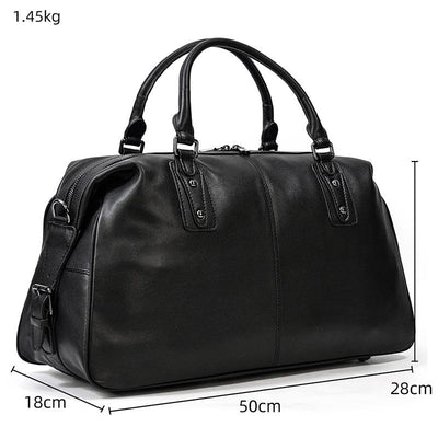AALBORG | Black Leather Holdall