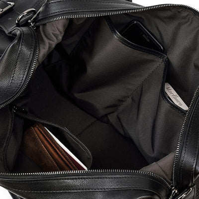 AALBORG | Black Leather Holdall