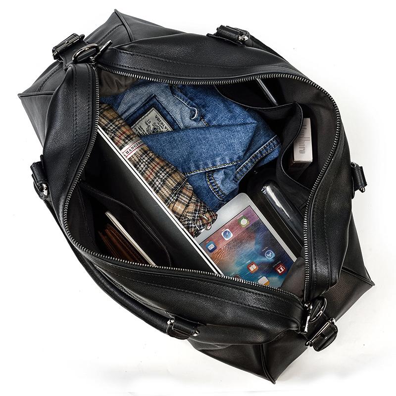 AALBORG | Black Leather Holdall