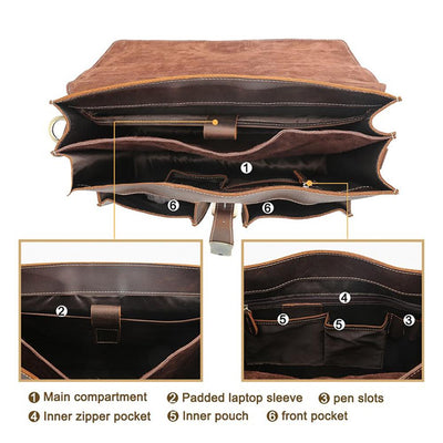 COLMAR | Brown Leather Shoulder Bag