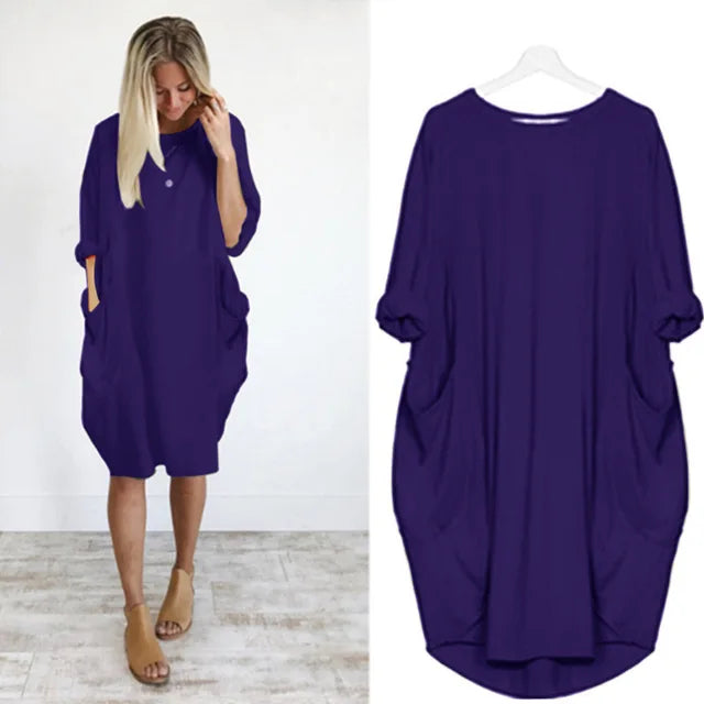 Bianca - Comfortable Loose Fitting Dress