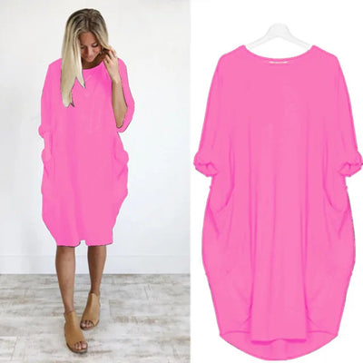 Bianca - Comfortable Loose Fitting Dress