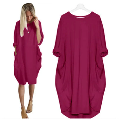 Bianca - Comfortable Loose Fitting Dress