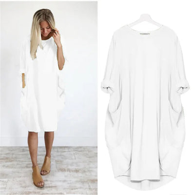 Bianca - Comfortable Loose Fitting Dress