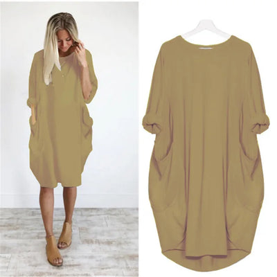 Bianca - Comfortable Loose Fitting Dress