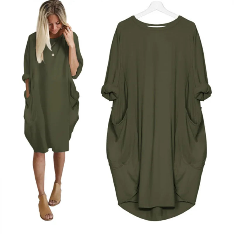 Bianca - Comfortable Loose Fitting Dress