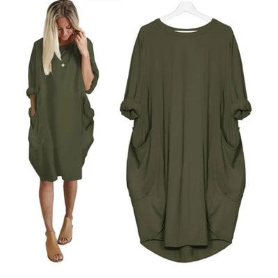 Bianca - Comfortable Loose Fitting Dress