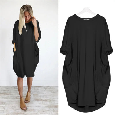 Bianca - Comfortable Loose Fitting Dress