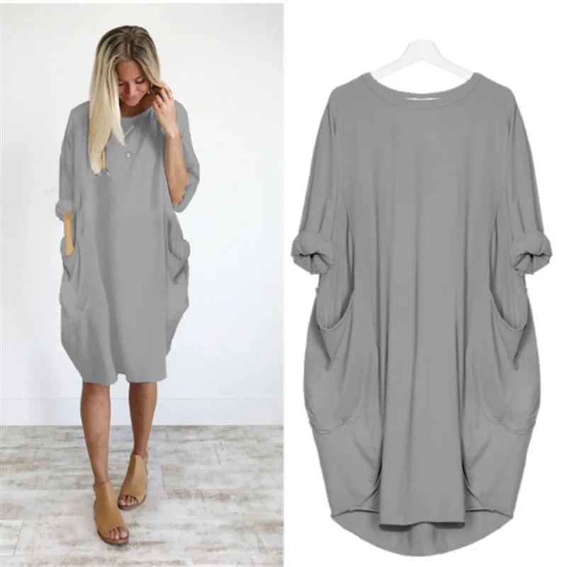 Bianca - Comfortable Loose Fitting Dress