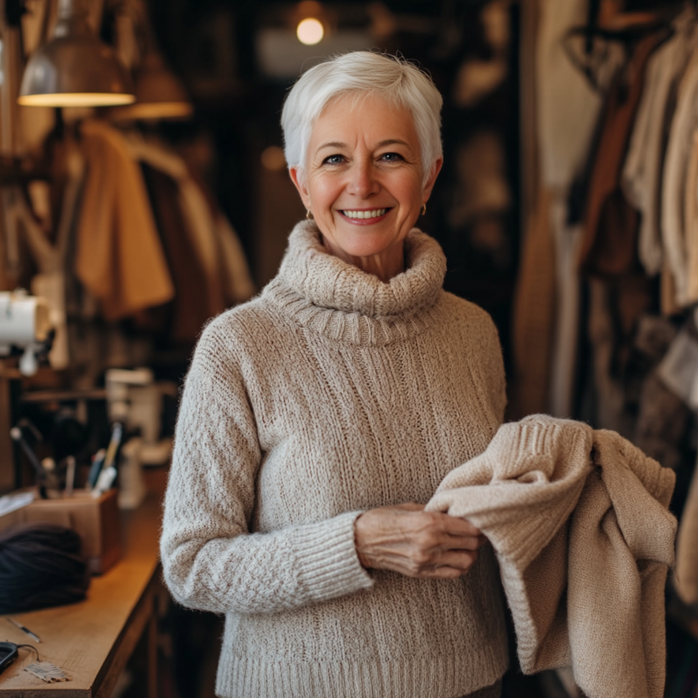 Casual Two-Layer Sweater